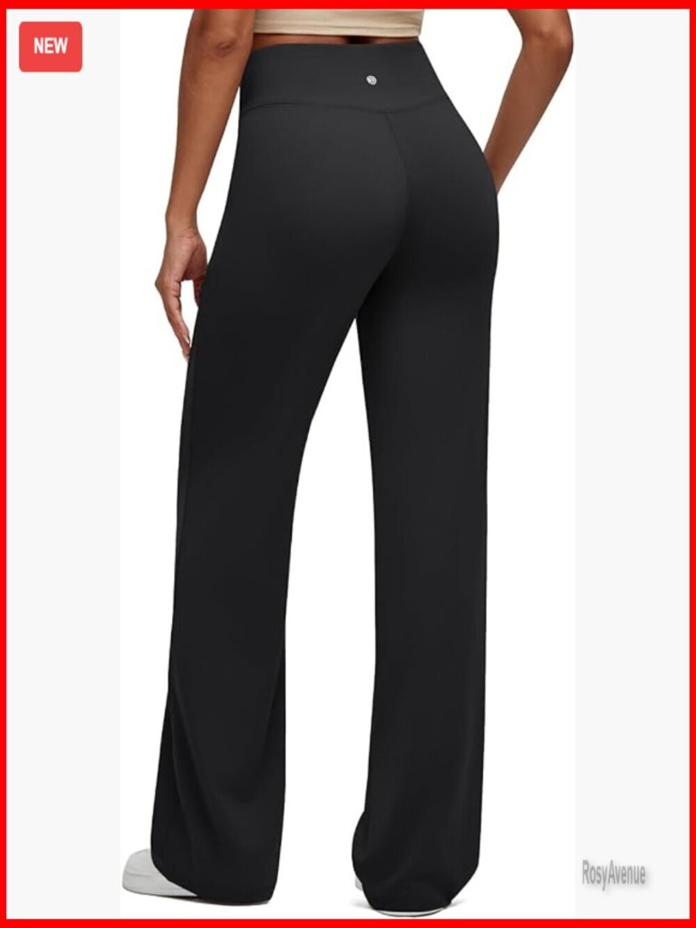 Womens Wide Leg Yoga Pants Cross Waist High Stretch Trousers with Zipper Pockets
